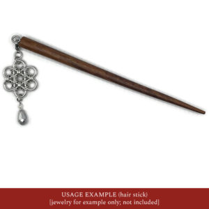 HAIR STICK Wood Kanzashi Brown