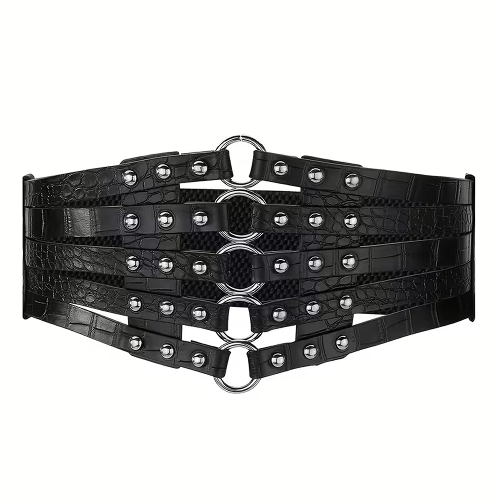 BELT Black Ringed Cincher