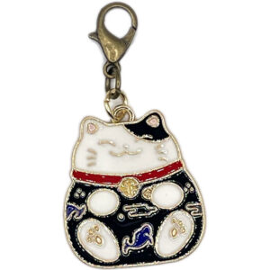 OBI-KAZARI CHARM Black Maneki-neko
