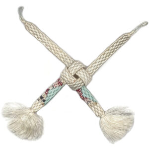 HAORI-HIMO Red Blue-Green Brown White