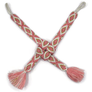 HAORI-HIMO Pink White Gold