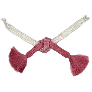 HAORI-HIMO Red-Violet White