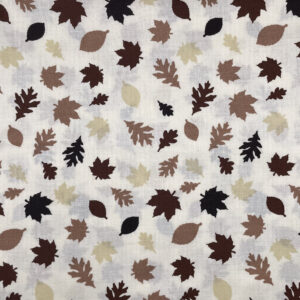 FUROSHIKI Brown Beige Oak Maple Leaves Large