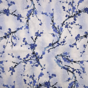 FUROSHIKI Blue White Blossom Branches Medium